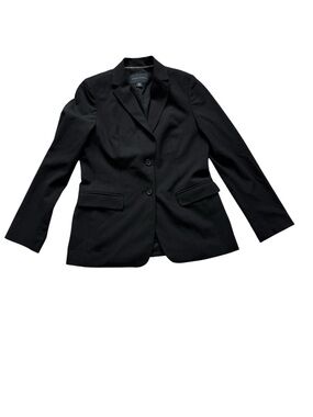 Banana Republic Black Two-Button Tailored Blazer